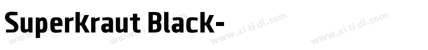Superkraut Black字体转换